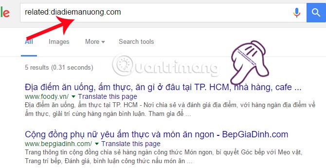 Tìm kiếm trang web liên quan