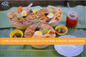 Lomi của K&S Lomi Overload ở thị trấn Asingan, Pangasinan là sự kết hợp giữa hương vị Nhật Bản và Pinoy
