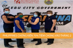 Philippines chứng kiến ​​70% tiêm chủng vào tháng 2