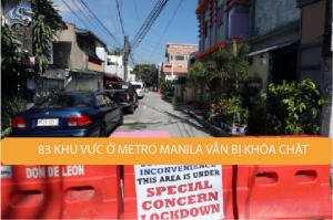 83 khu vực ở Metro Manila vẫn bị khóa chặt