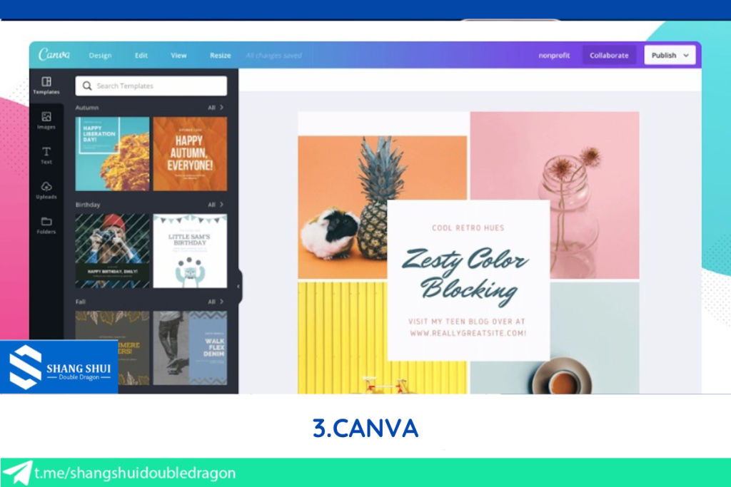 Công cụ thiết kê Canva