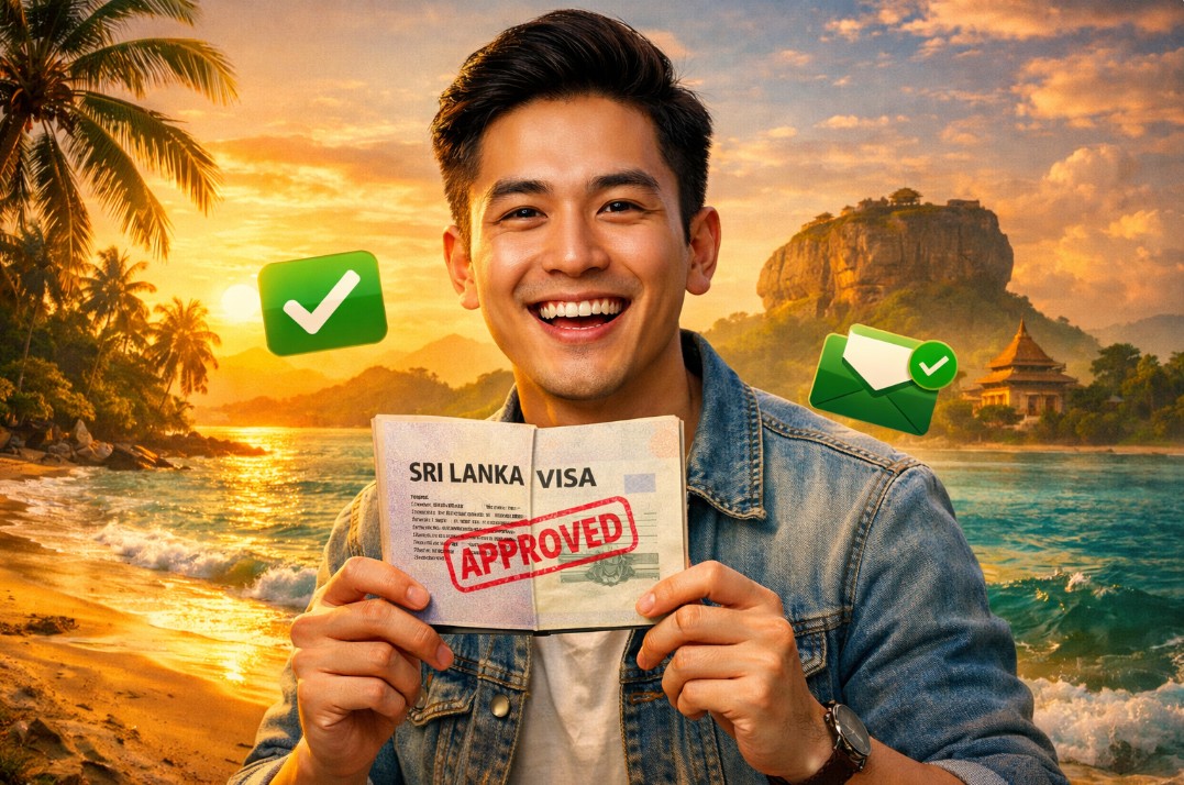 Làm sao biết mình đậu visa Sri Lanka hay chưa?