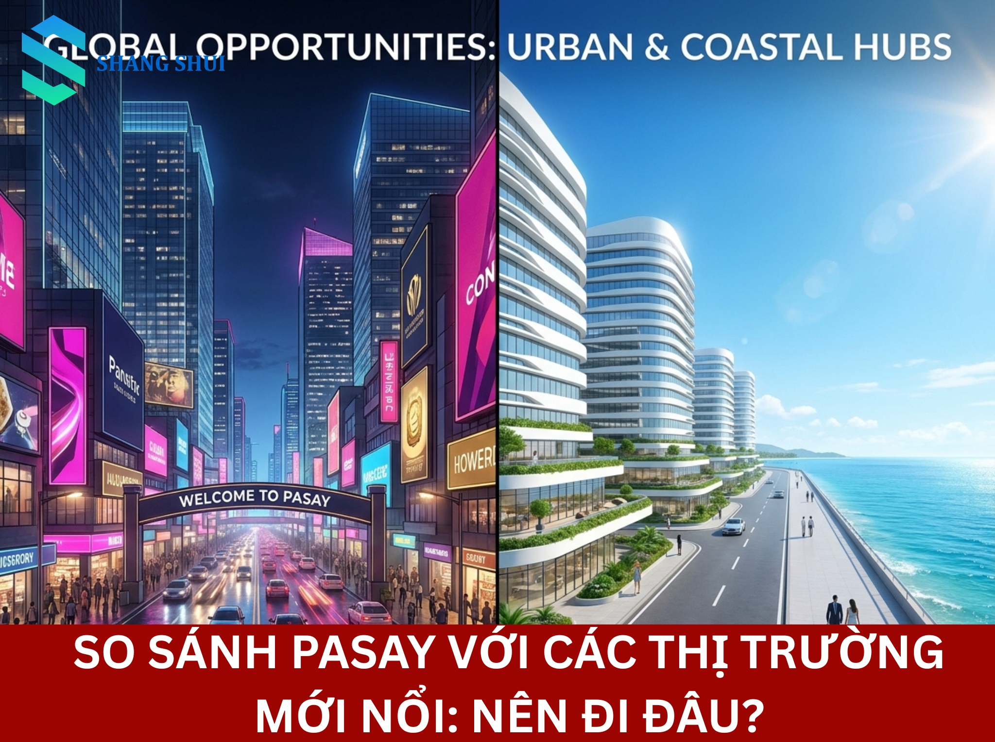 So sánh Pasay với các thị trường mới nổi Nên đi đâu
