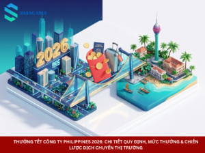 Thưởng Tết Công Ty Philippines 2026 Chi Tiết Quy Định, Mức Thưởng & Chiến Lược Dịch Chuyển Thị Trường