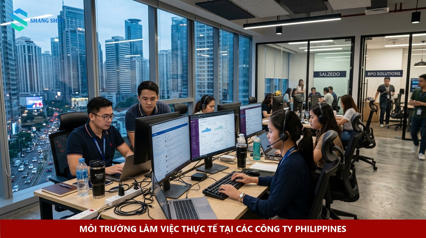 Môi trường làm việc thực tế tại các công ty Philippines