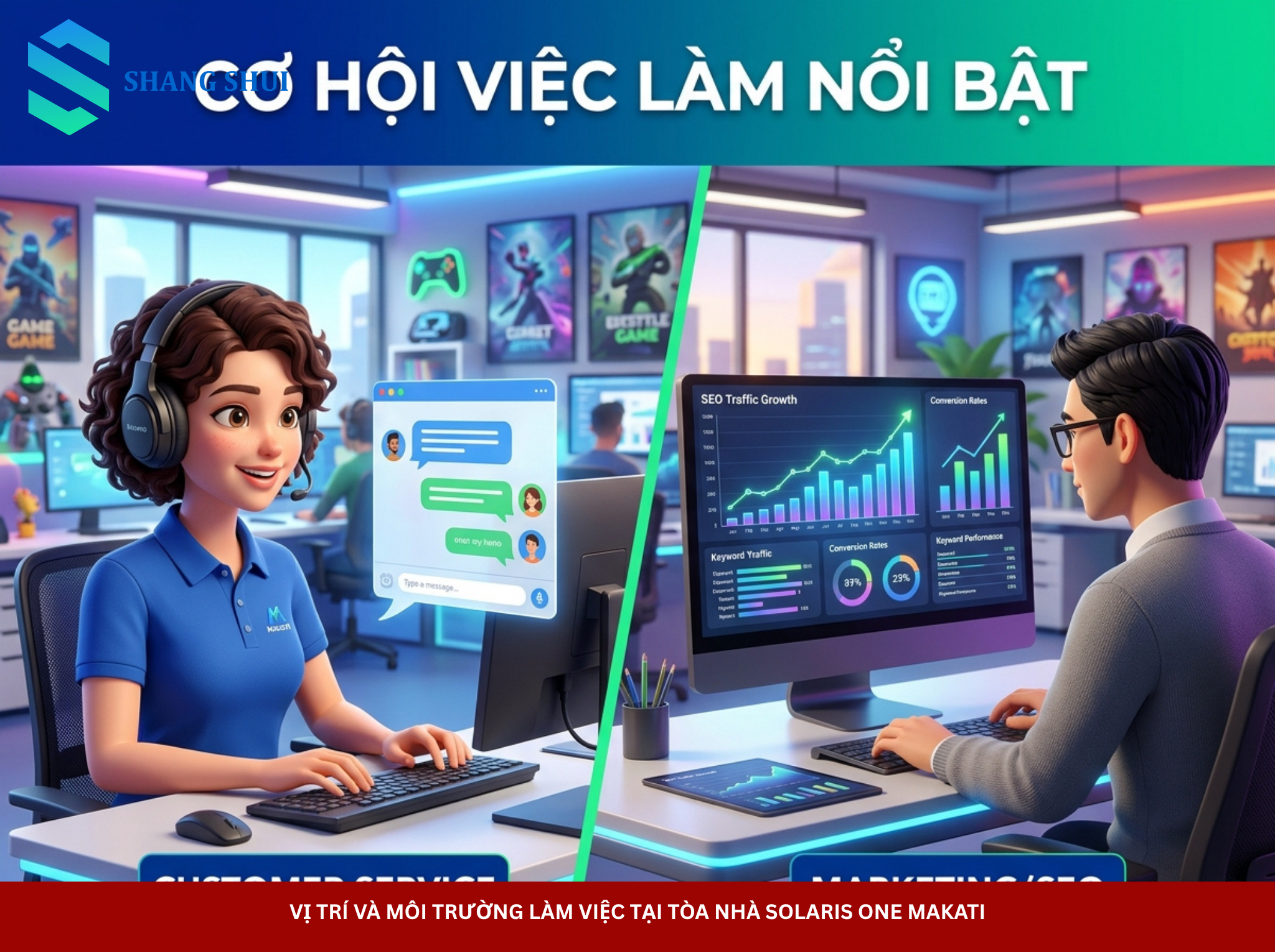 Vị trí và môi trường làm việc tại tòa nhà Solaris One Makati