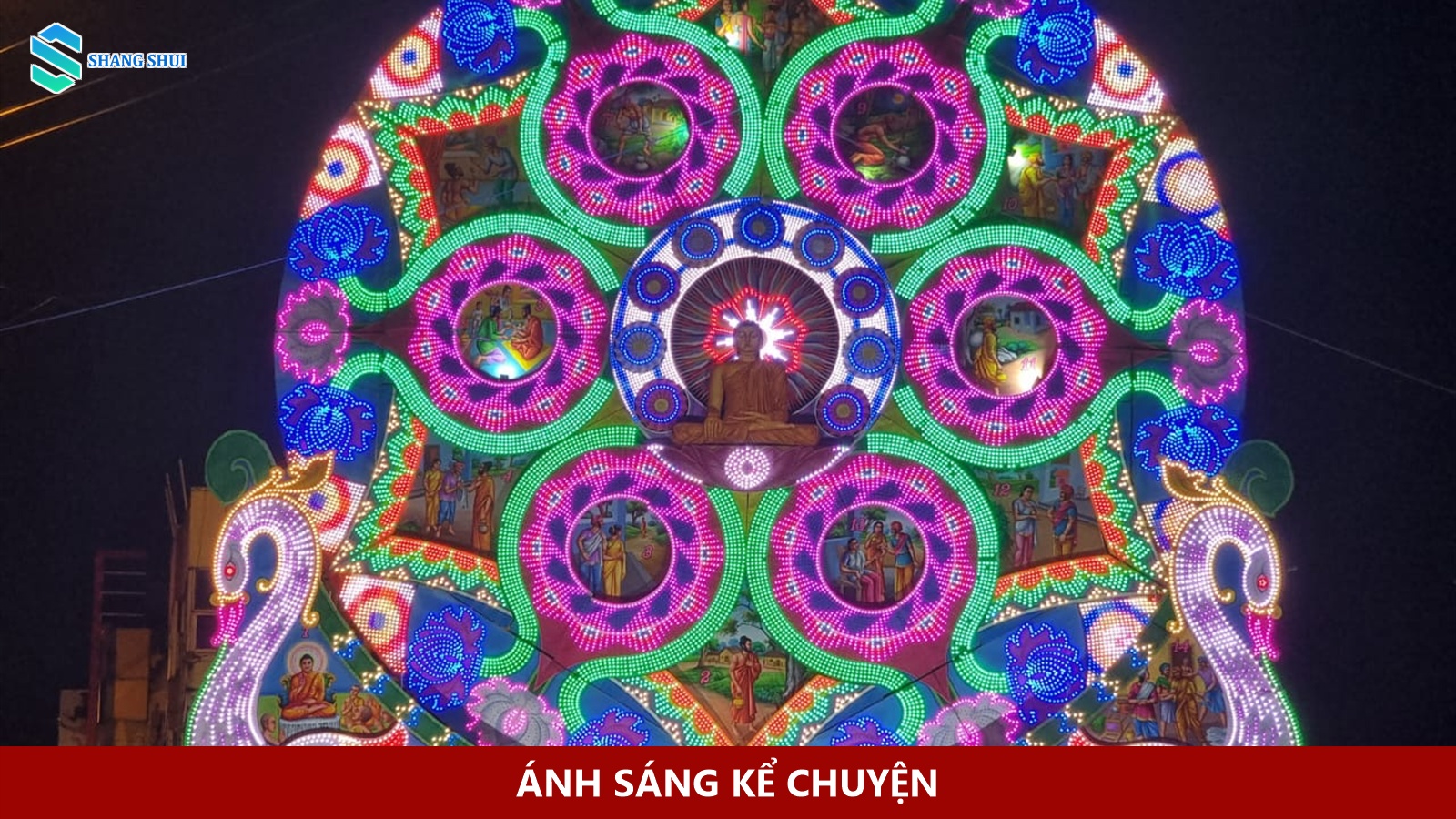 Tháp tranh Vesak Thorana tại Grandpass, Colombo