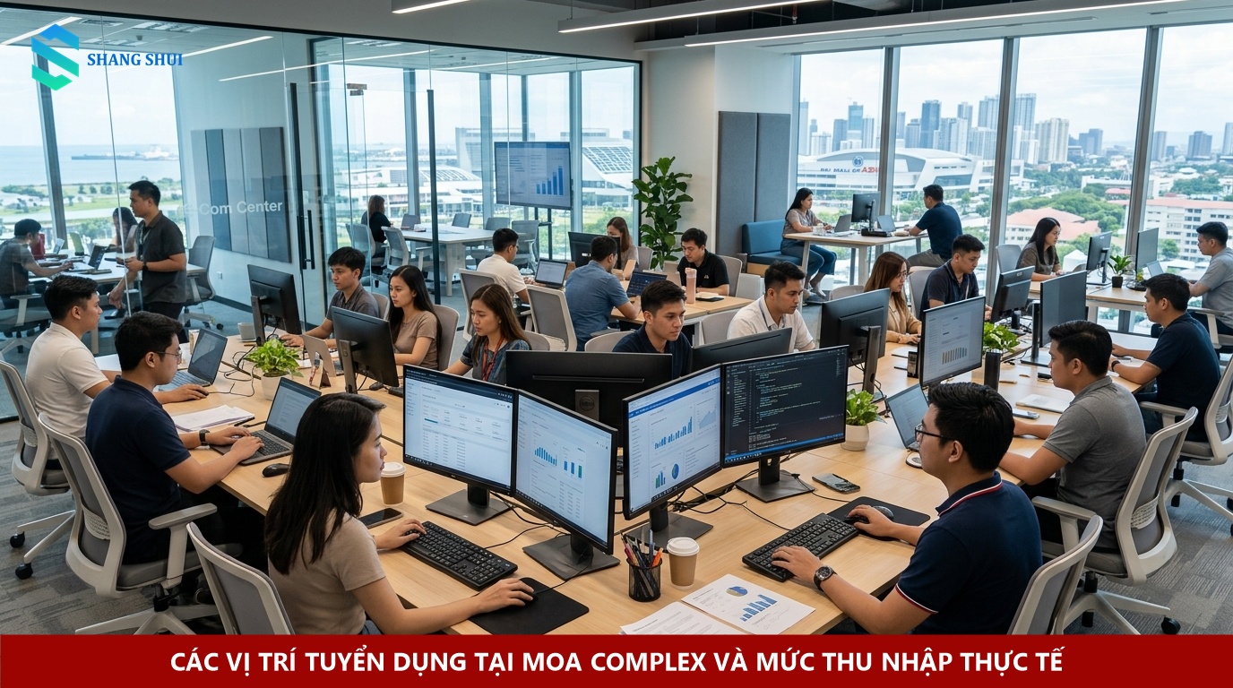 Các vị trí tuyển dụng tại MOA Complex và mức thu nhập thực tế
