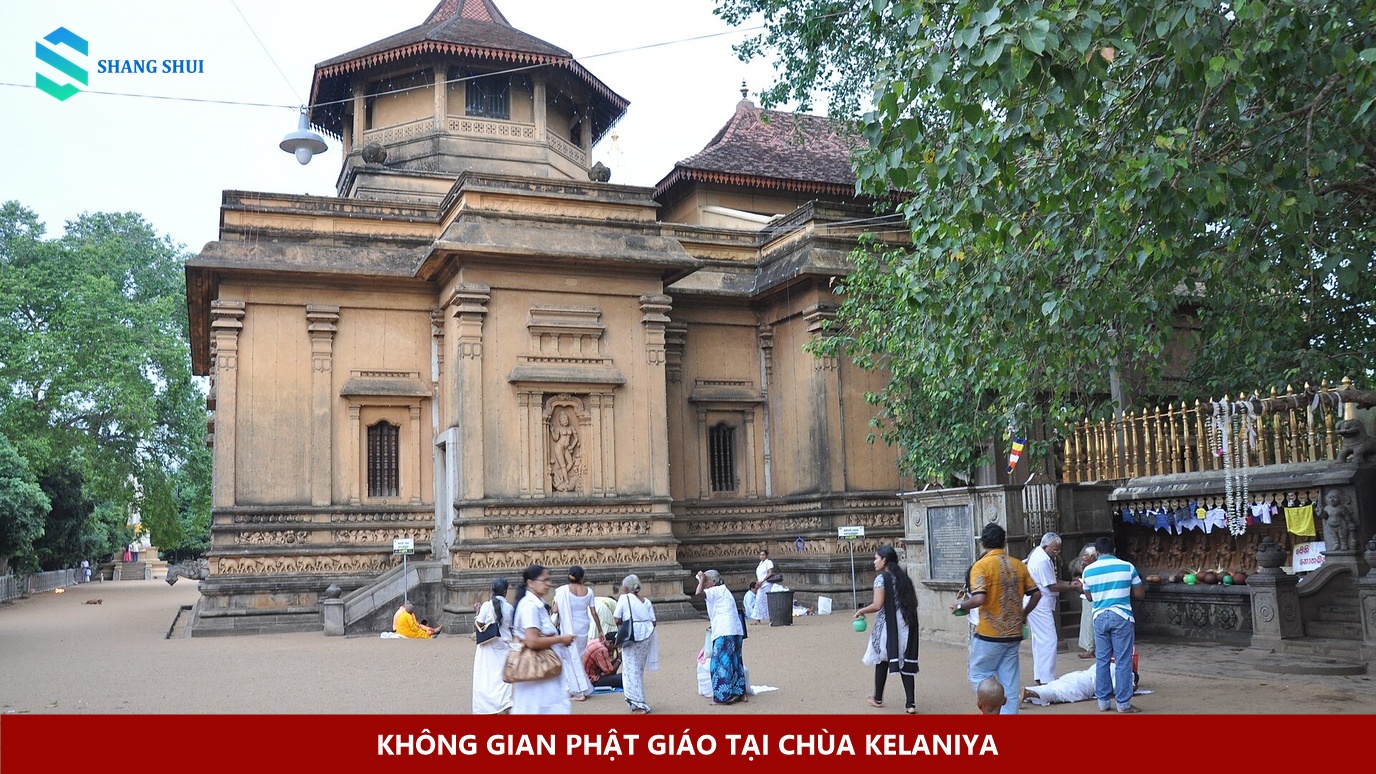 Không gian Phật giáo tại chùa Kelaniya