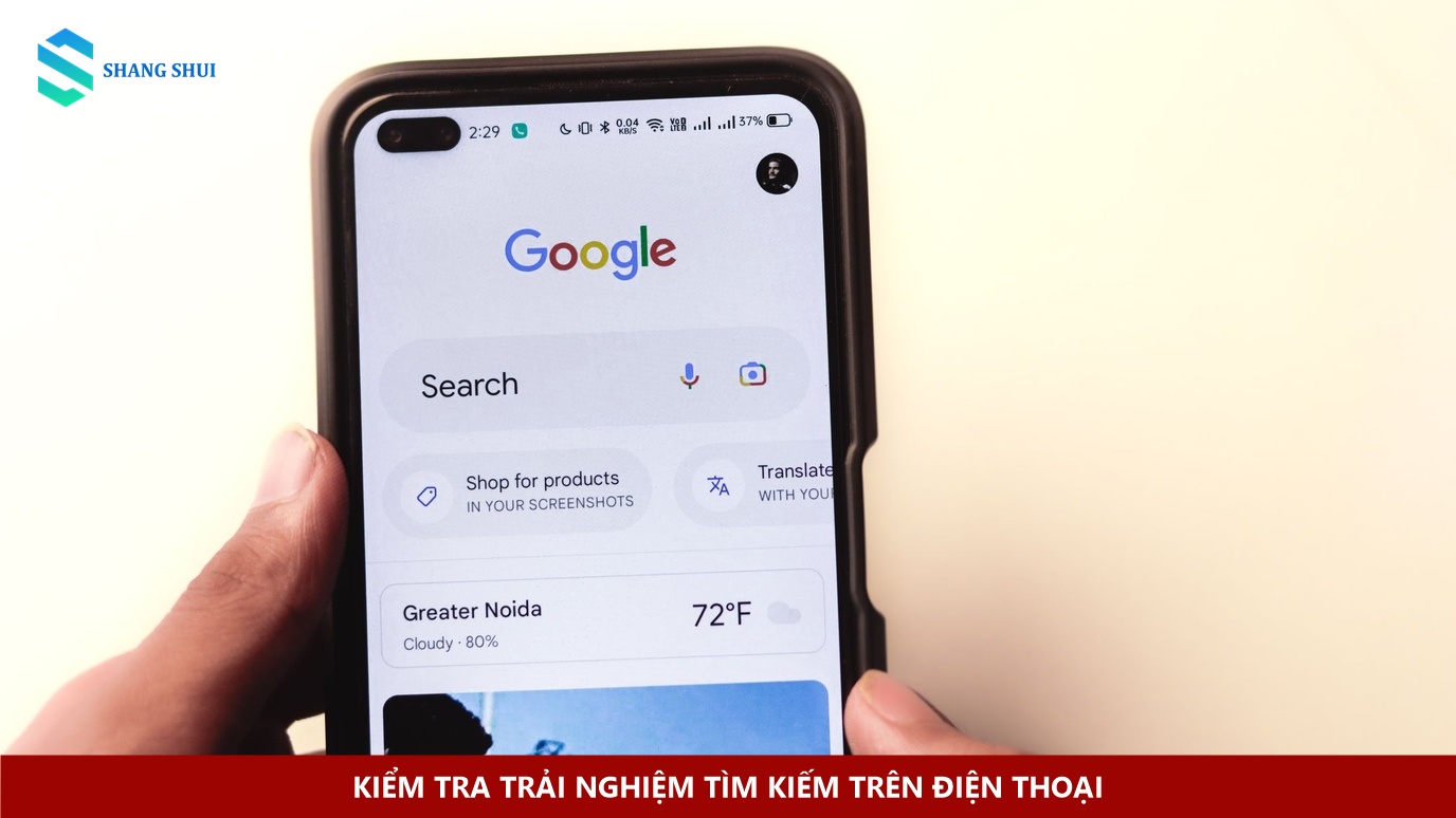 Kiểm tra trải nghiệm tìm kiếm trên điện thoại