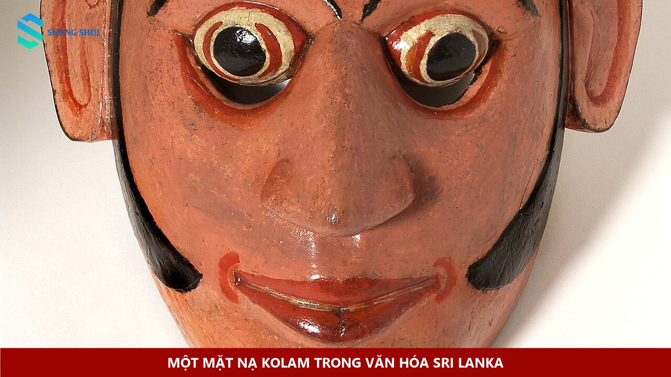 Một mặt nạ Kolam trong văn hóa Sri Lanka