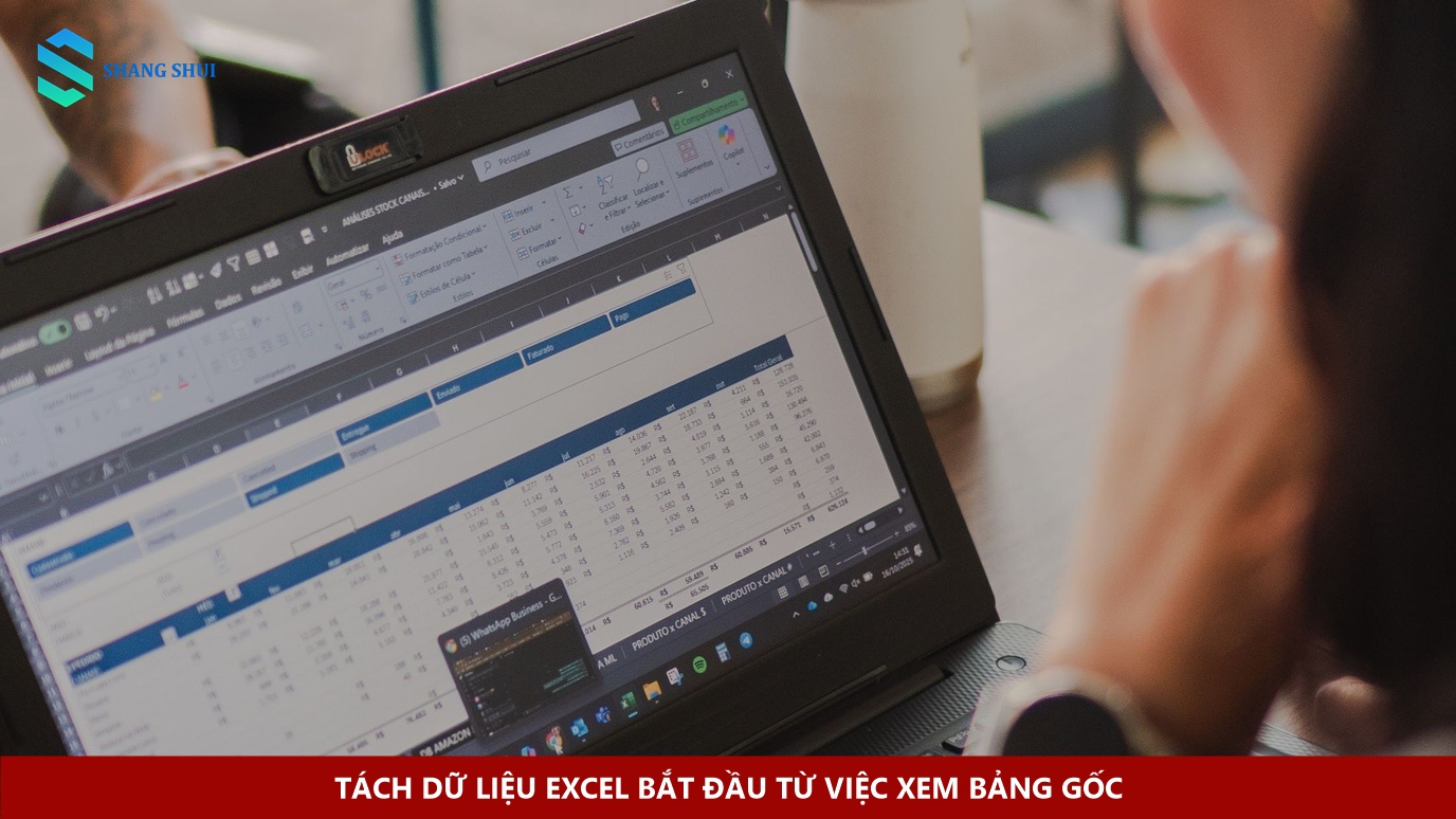 Tách dữ liệu Excel bắt đầu từ việc xem bảng gốc