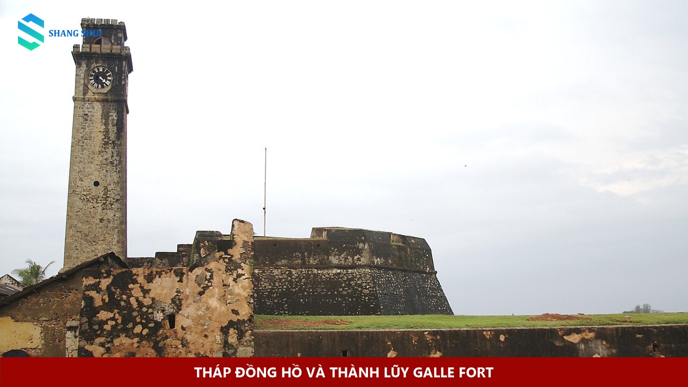 Tháp đồng hồ và thành lũy Galle Fort