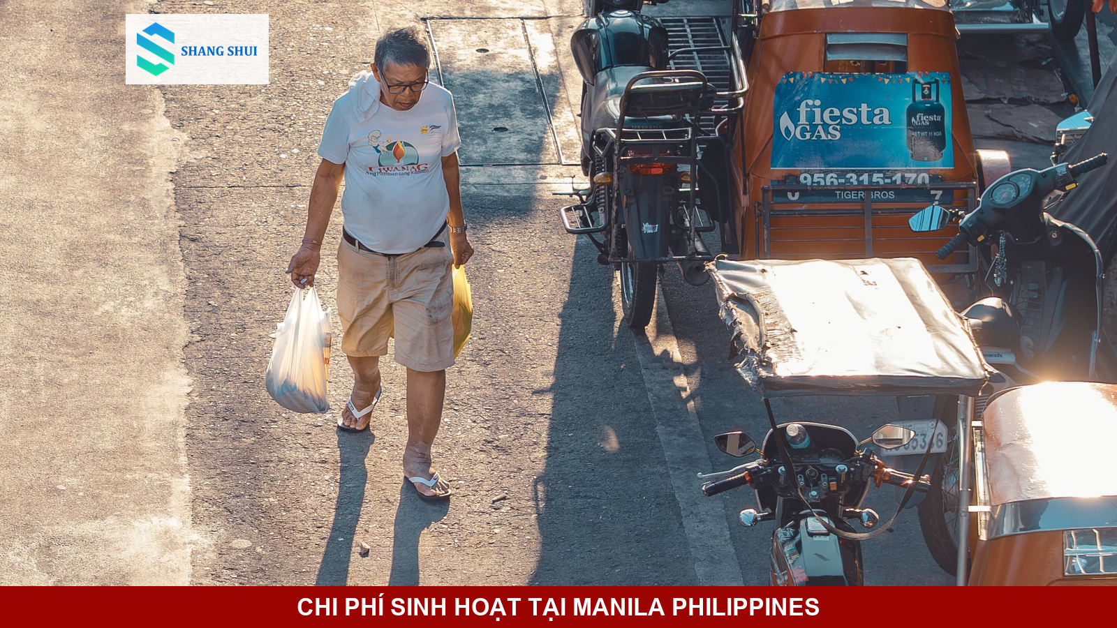 Khu đô thị hiện đại với các tòa nhà căn hộ cao tầng tại Metro Manila.